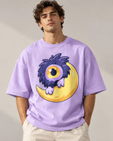 Cyclops Moon Oversized French Terry T-Shirt #LittleVisitors
