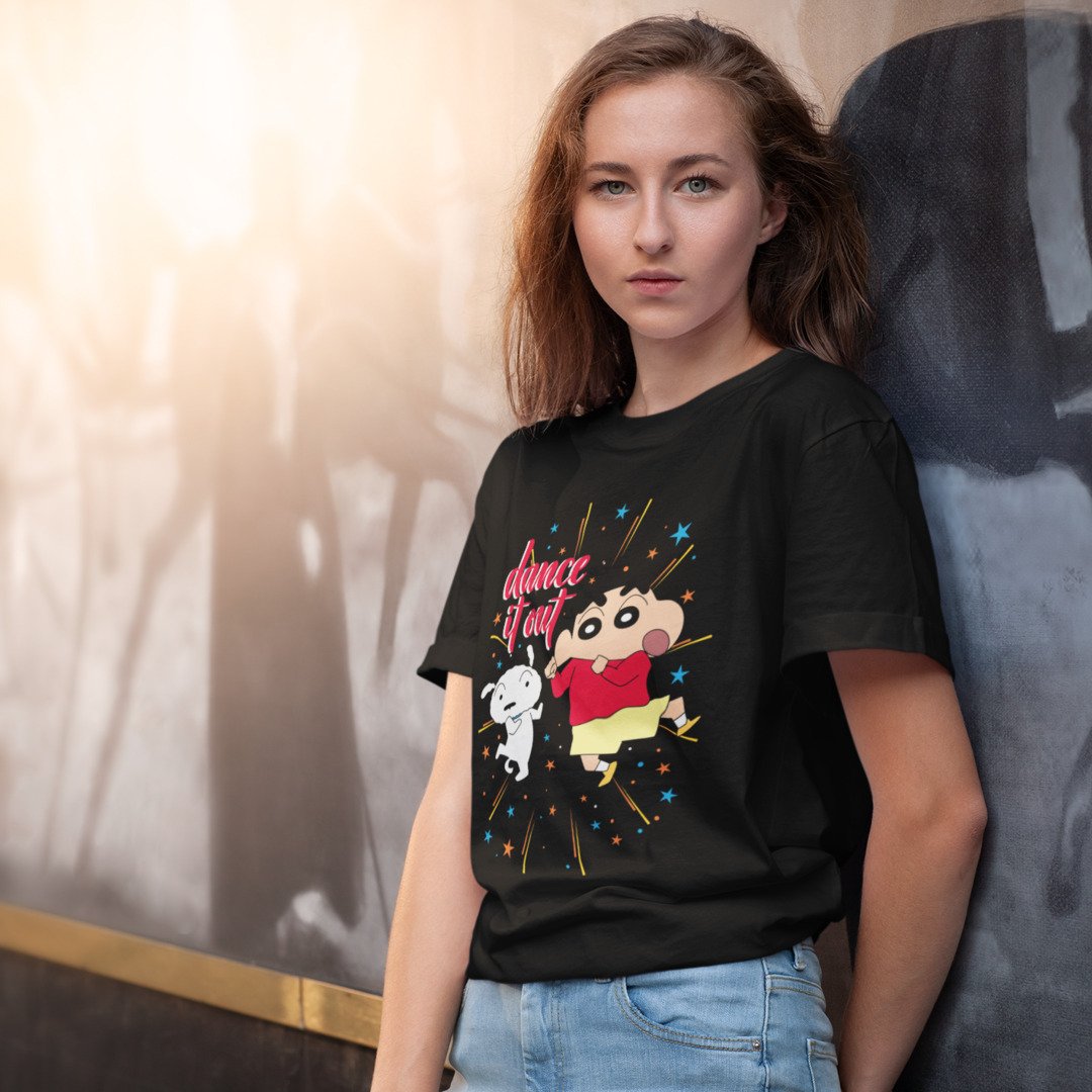 Dance It Out Unisex Oversized T-Shirt #Shinchan