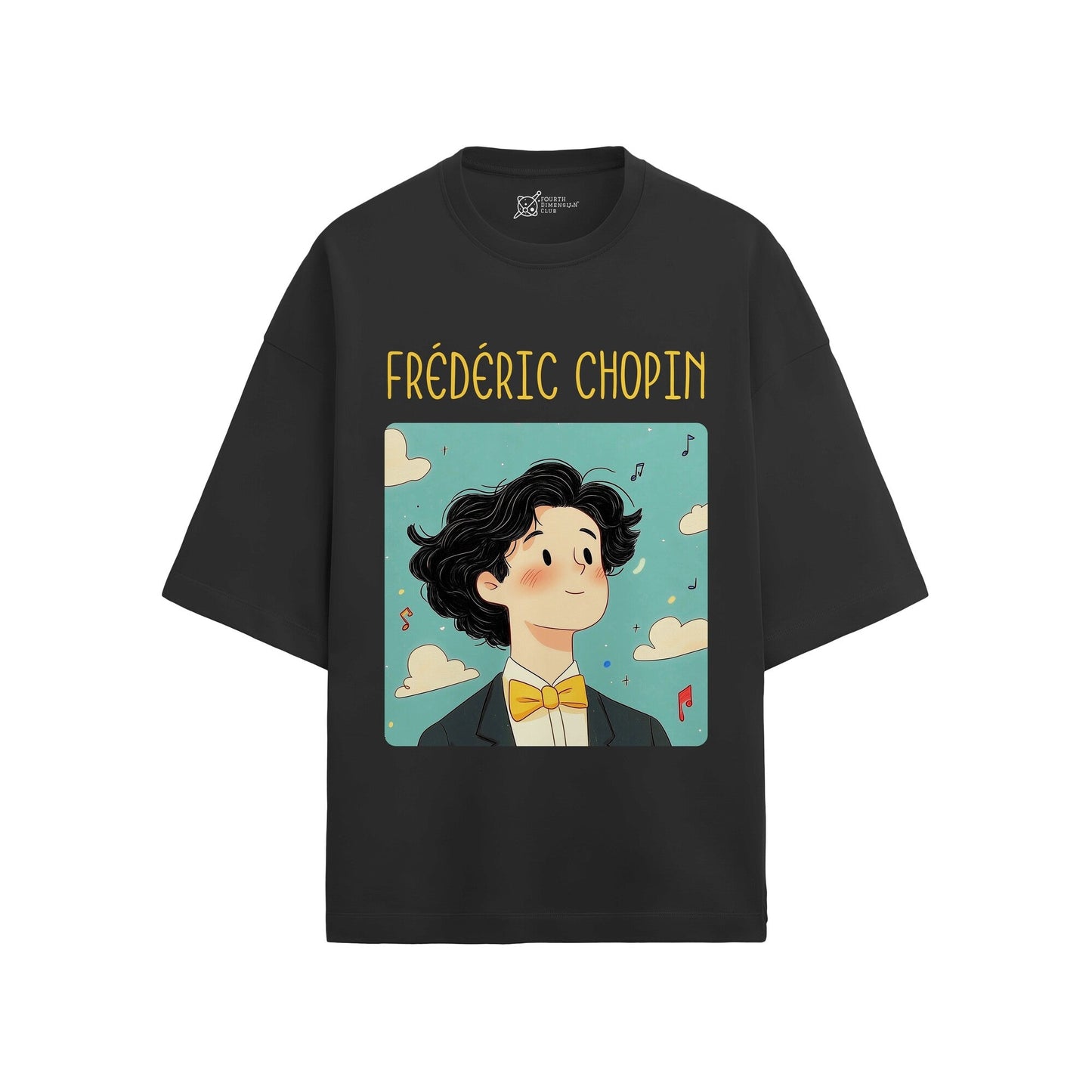 Frédéric Chopin Oversized French Terry T-Shirt #GeniusDoodles