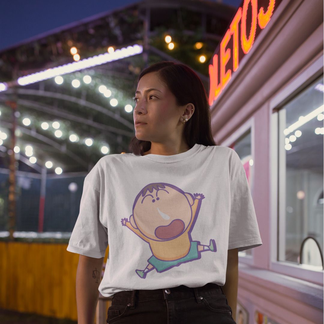 Jumping Bo-Chan Unisex Oversized T-Shirt #Shinchan