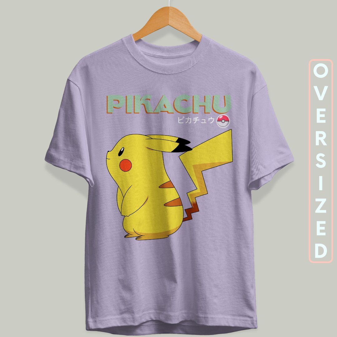 Pikachu Unisex Oversized T-Shirt #Pokémon #TrainerCollection