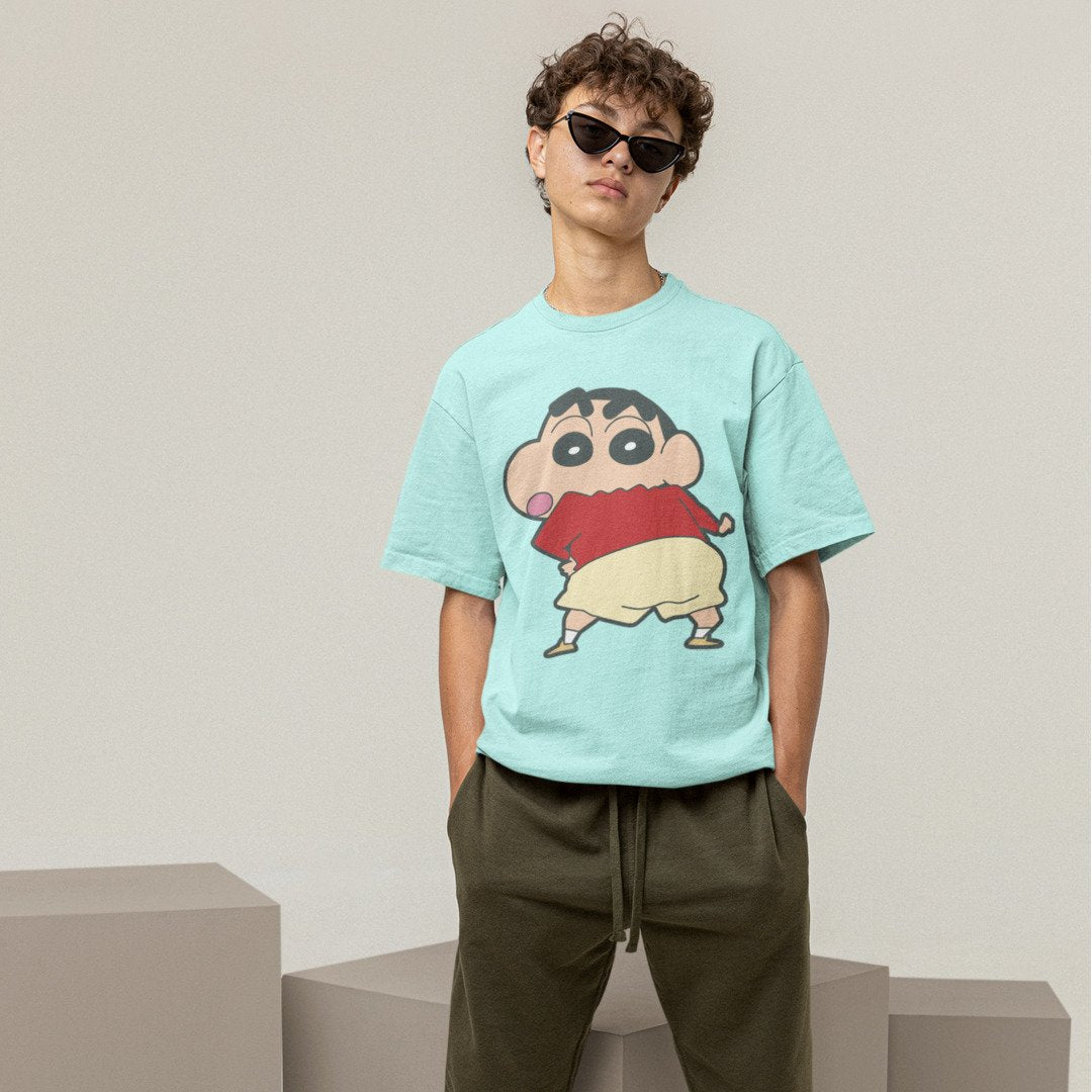 Signature Pose Unisex Oversized T-Shirt #Shinchan