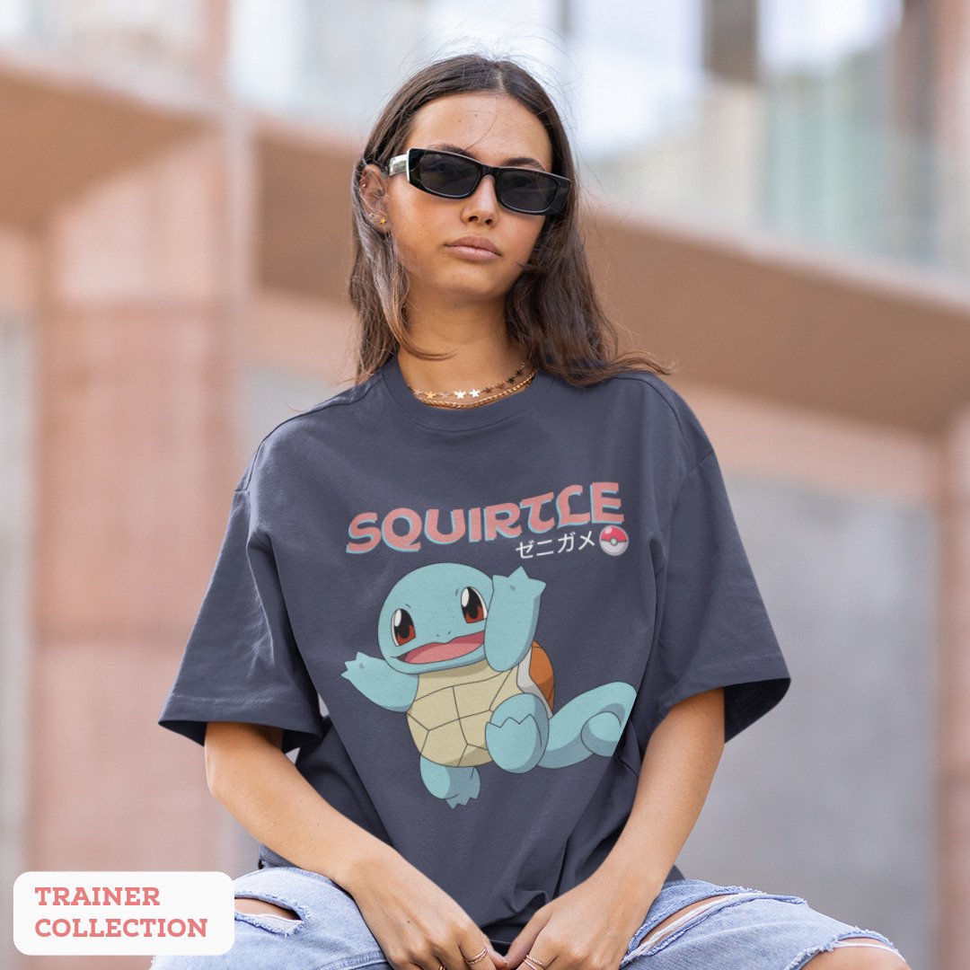 Squirtle Unisex Oversized T-Shirt #Pokémon #TrainerCollection