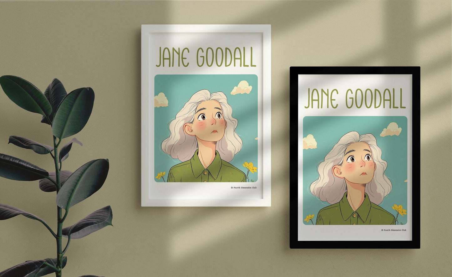 Jane Goodall Framed Poster #GeniusDoodles
