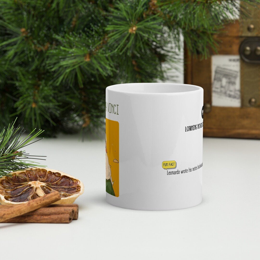 Leonardo da Vinci Coffee Mug #GeniusDoodles