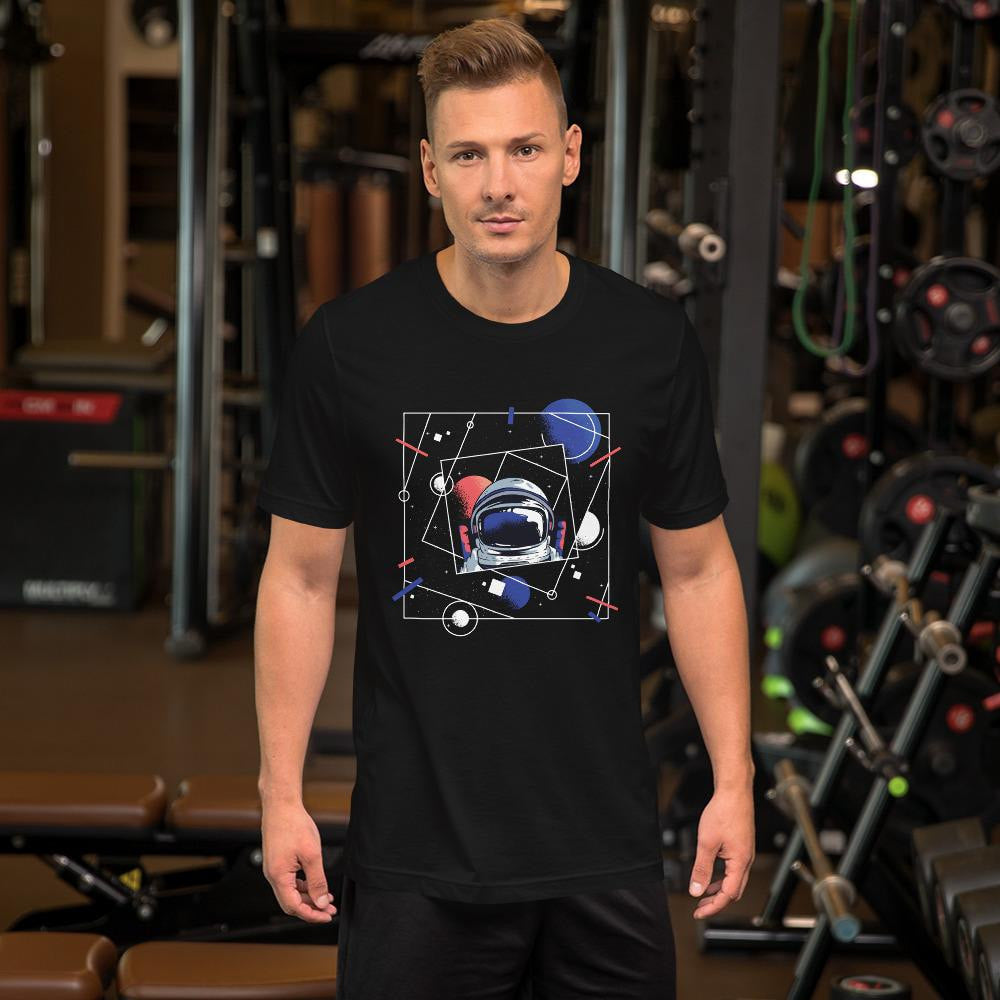 Abstract Astronaut Half Sleeve T-Shirt