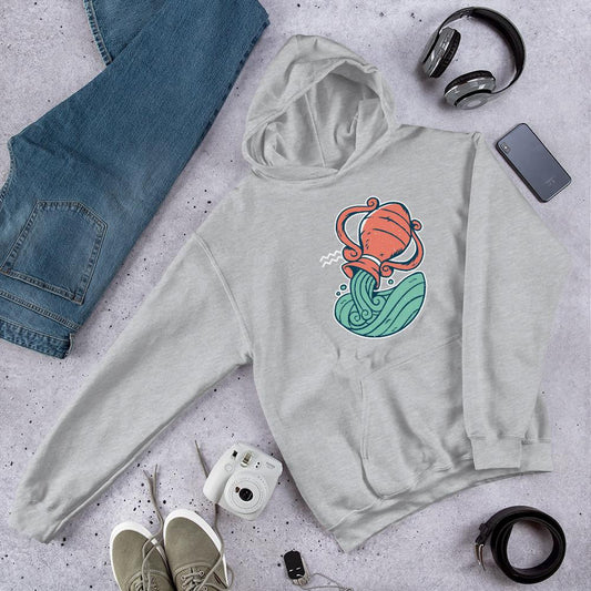 Aquarius Zodiac Unisex hooded Sweatshirt
