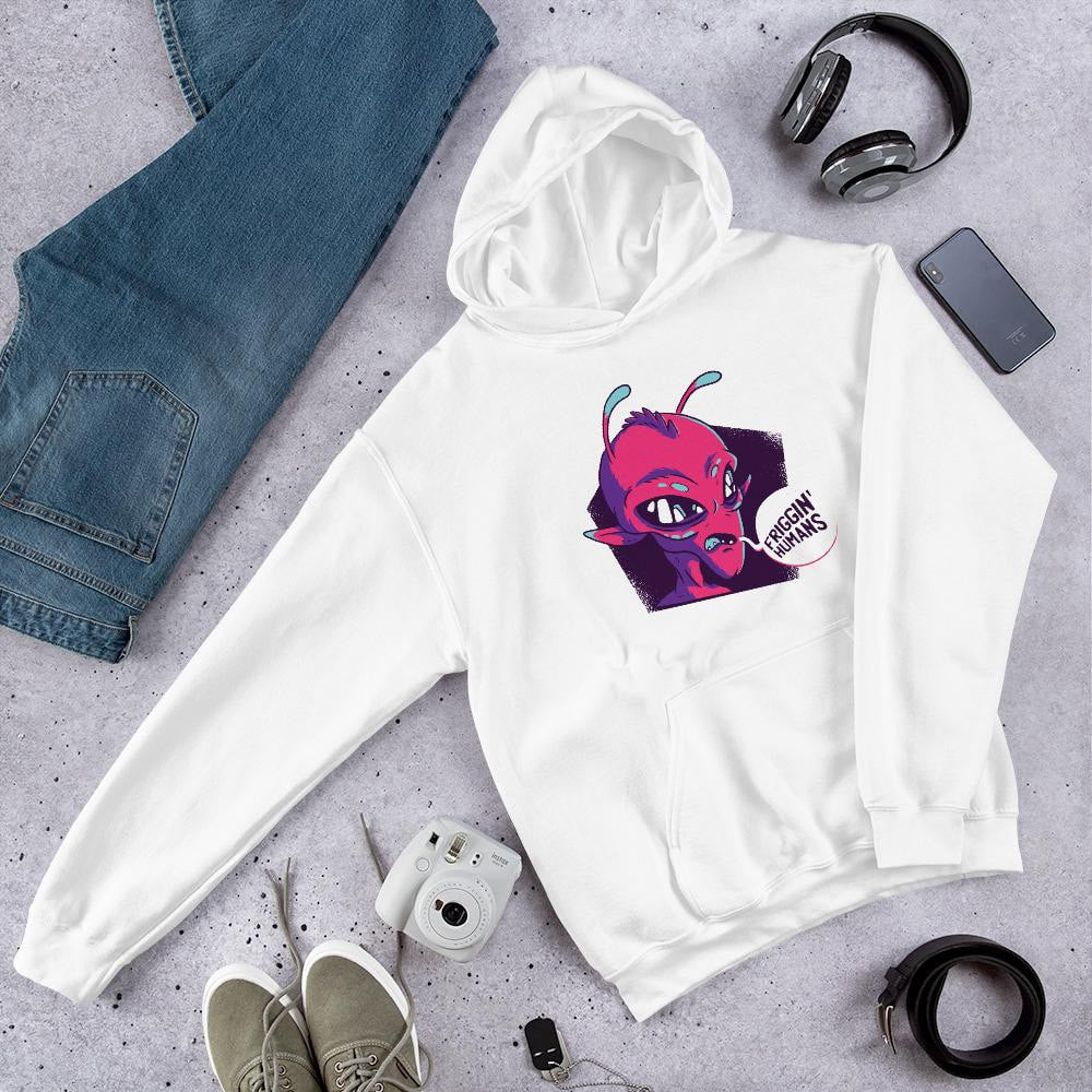 Friggin Humans Unisex Hooded Sweatshirt