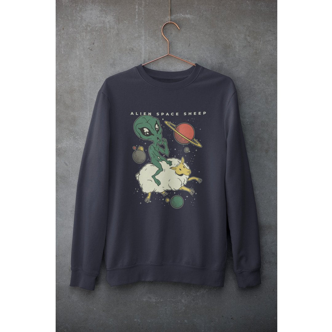Alien Space Sheep Unisex Sweatshirt
