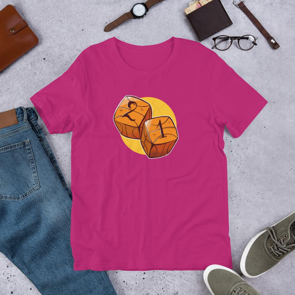 Baseball Dice Half Sleeve T-Shirt