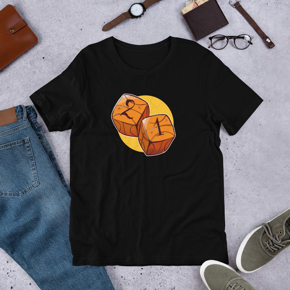 Baseball Dice Half Sleeve T-Shirt