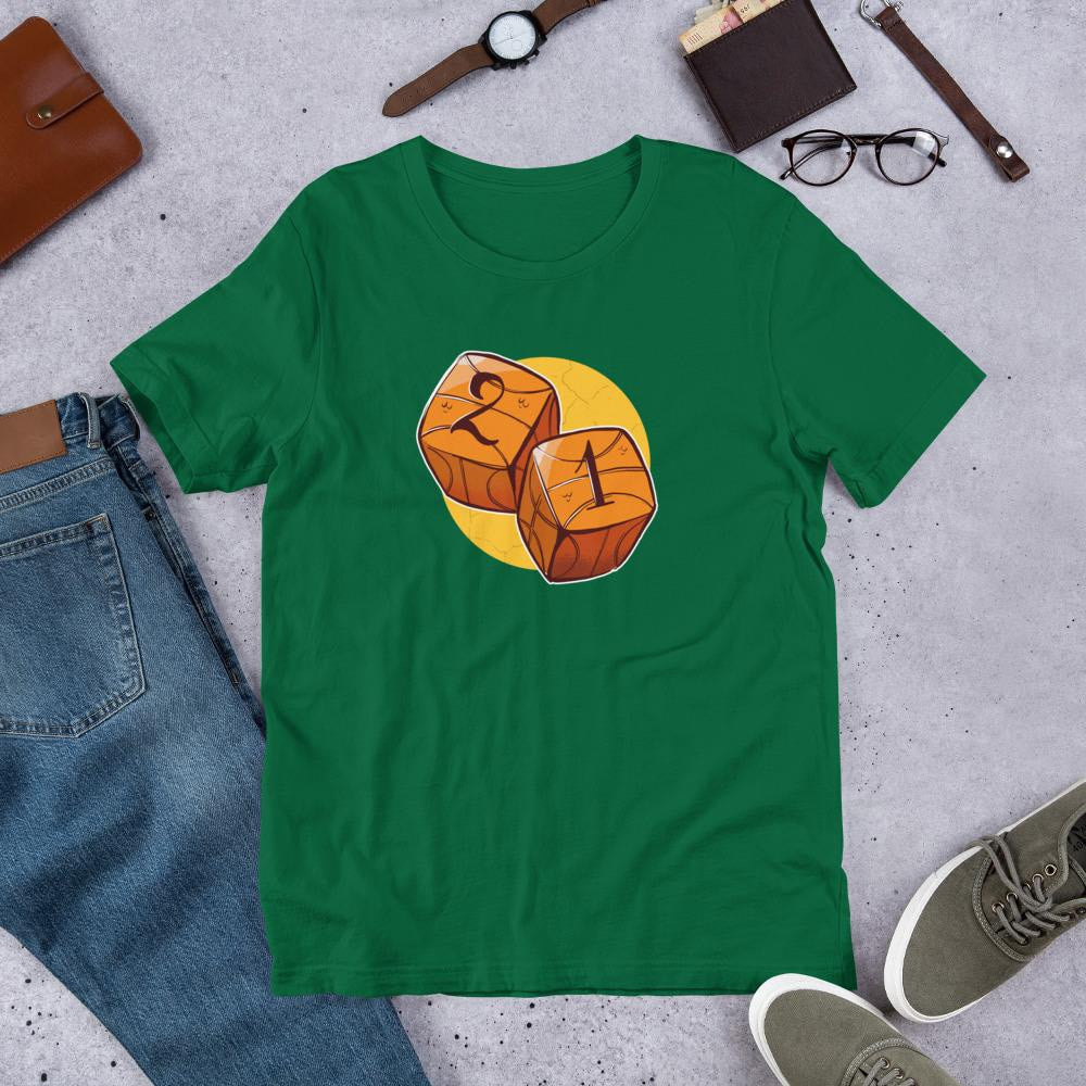 Baseball Dice Half Sleeve T-Shirt