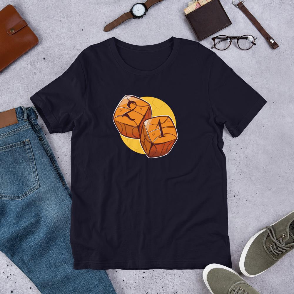 Baseball Dice Half Sleeve T-Shirt