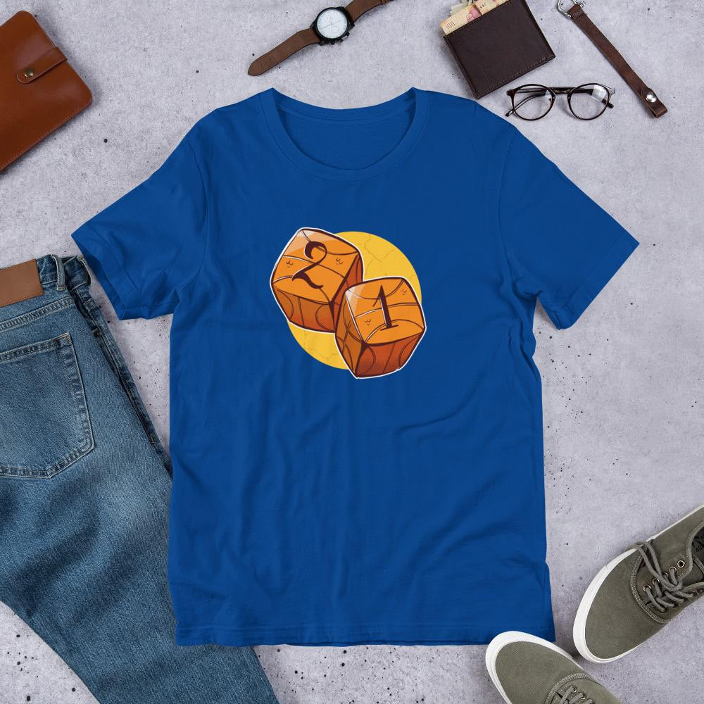 Baseball Dice Half Sleeve T-Shirt