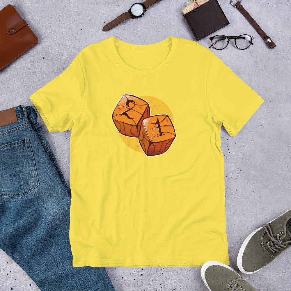 Baseball Dice Half Sleeve T-Shirt