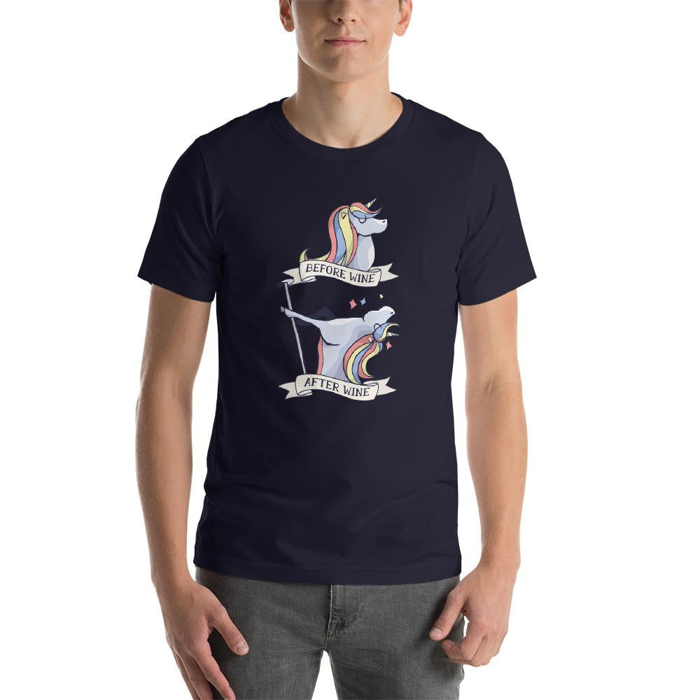 Before & After Wine Half Sleeve T-Shirt