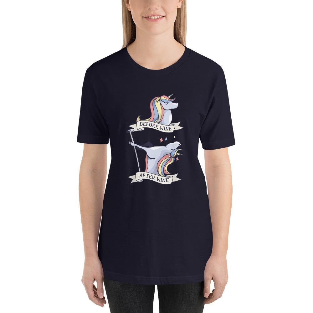 Before & After Wine Half Sleeve T-Shirt