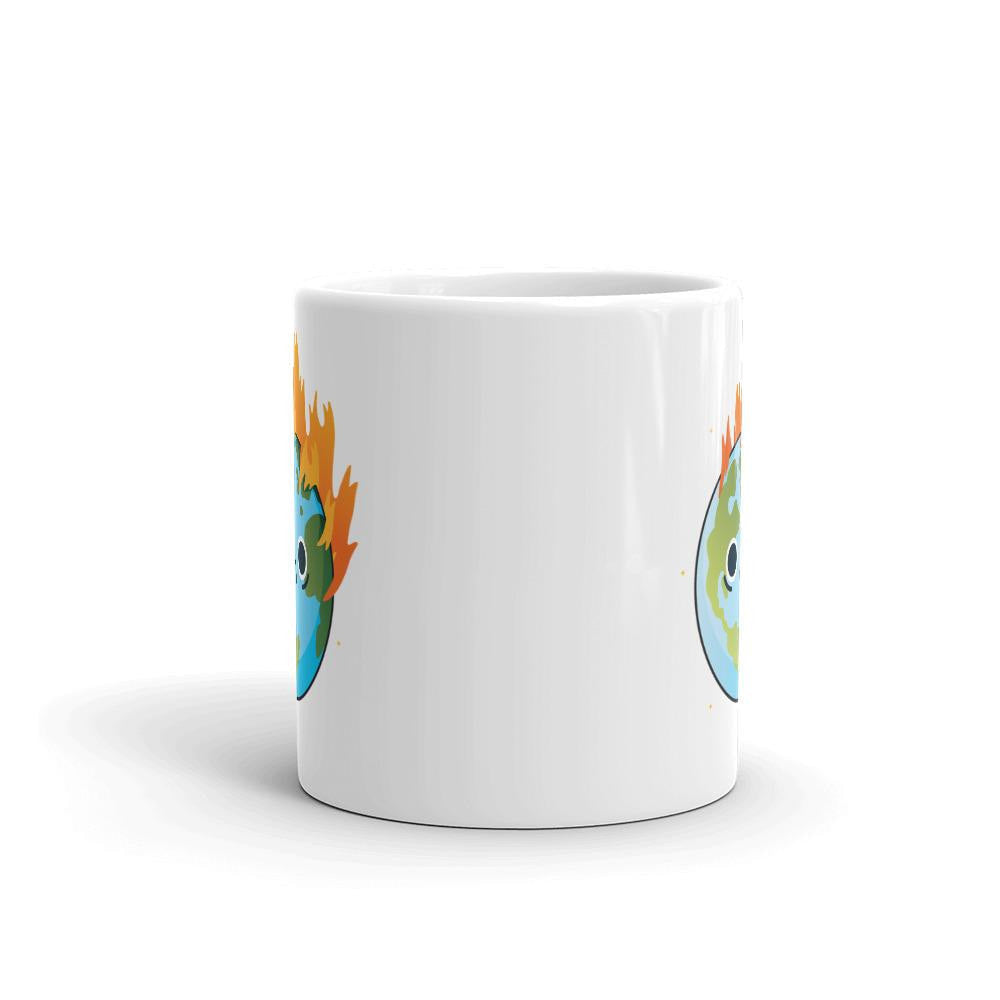 Burning Sad Earth Coffee Mug