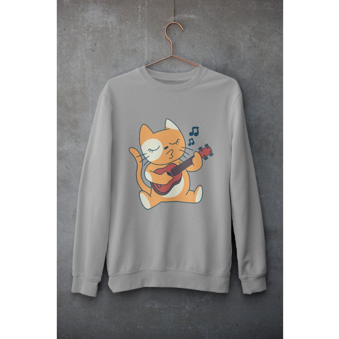 Cat Ukulele Unisex Sweatshirt