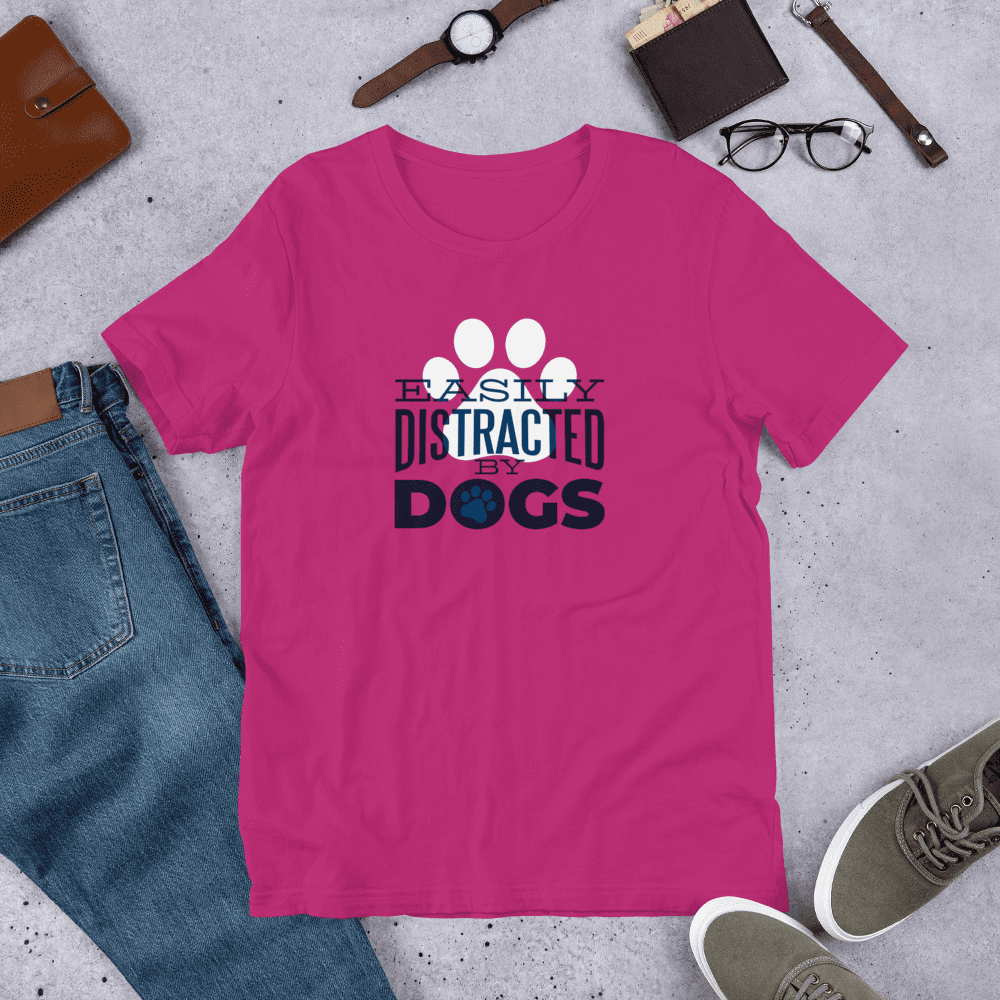 Easily Distracted by Dogs Half Sleeve T-Shirt