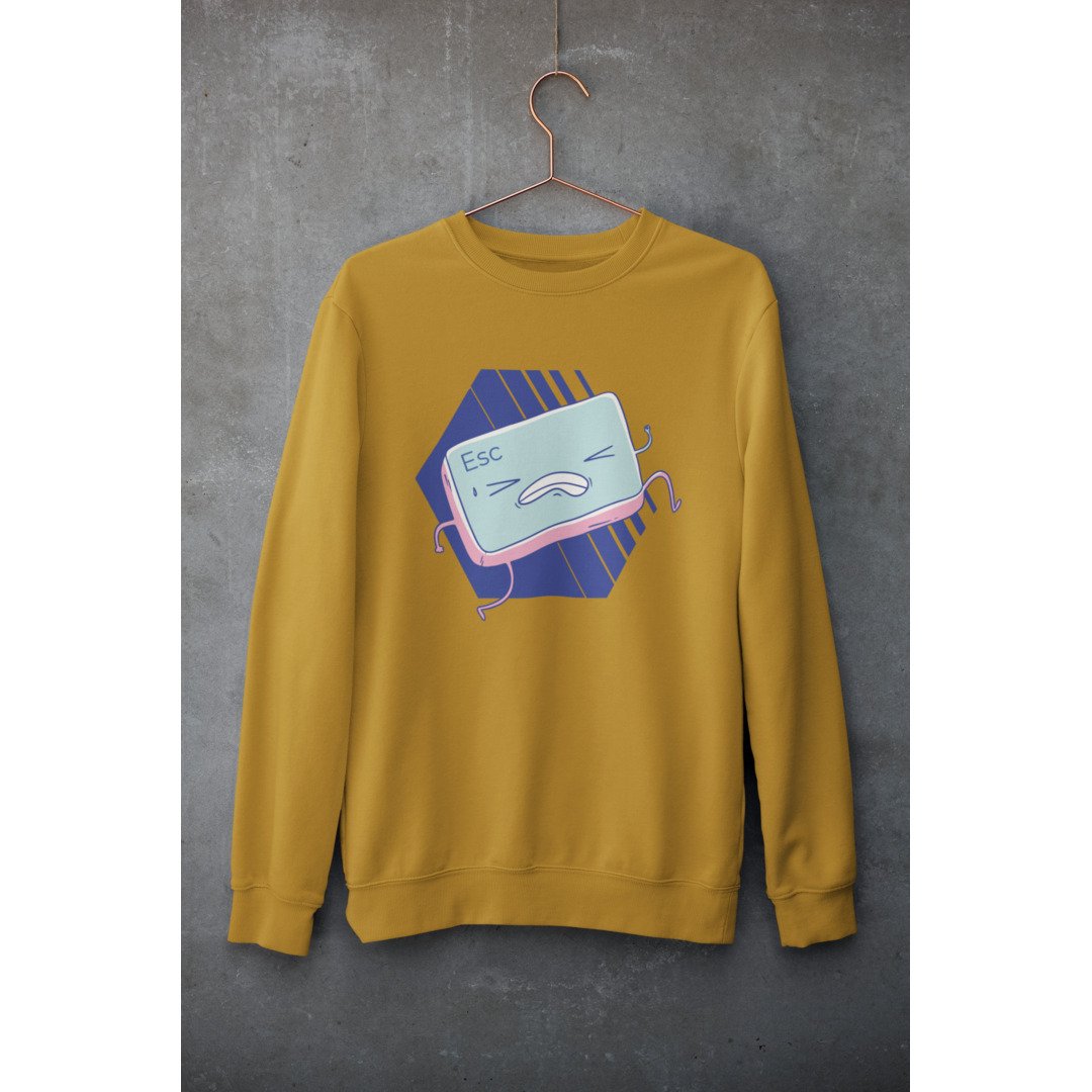Esc Button Unisex Sweatshirt