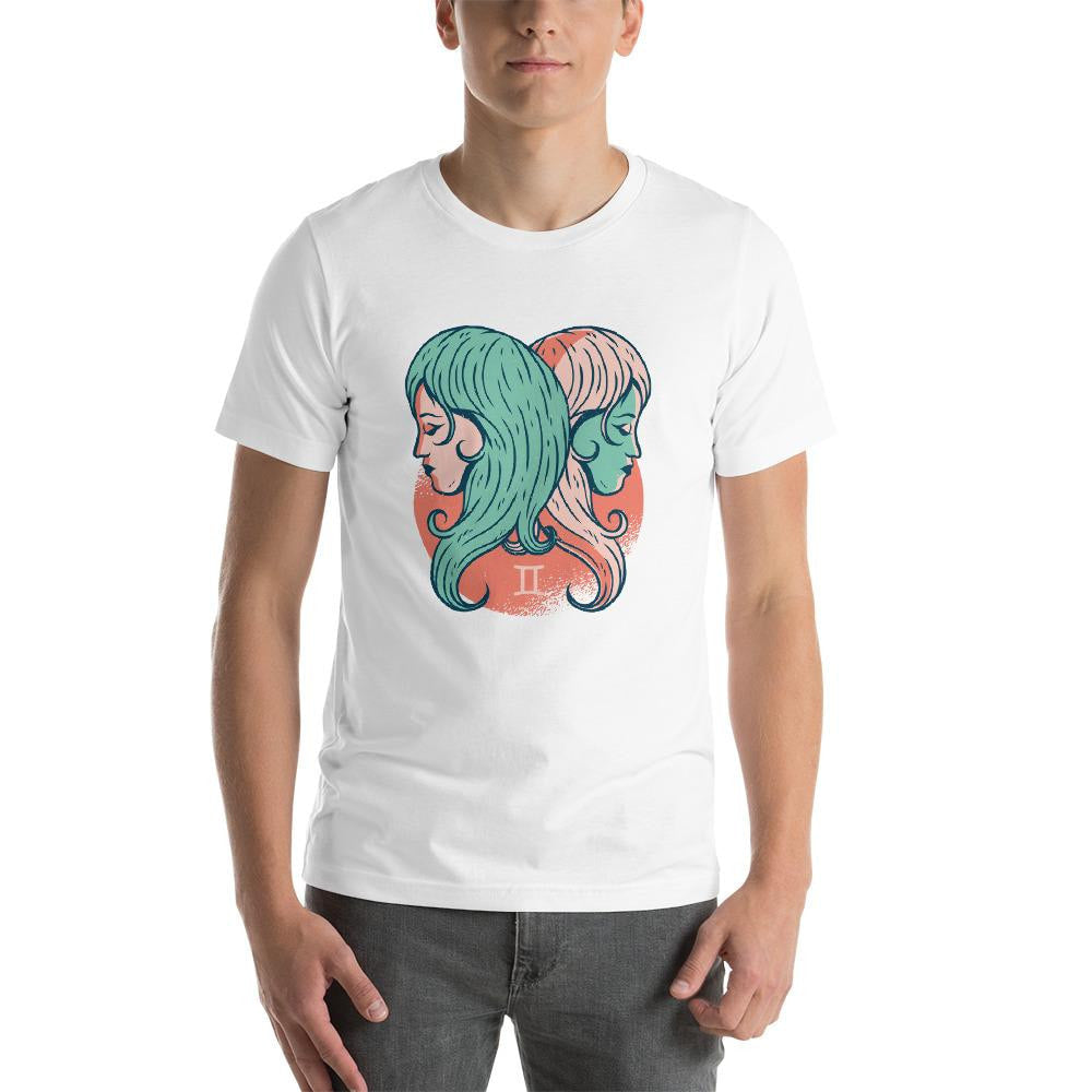 Gemini Zodiac Half Sleeve T-Shirt