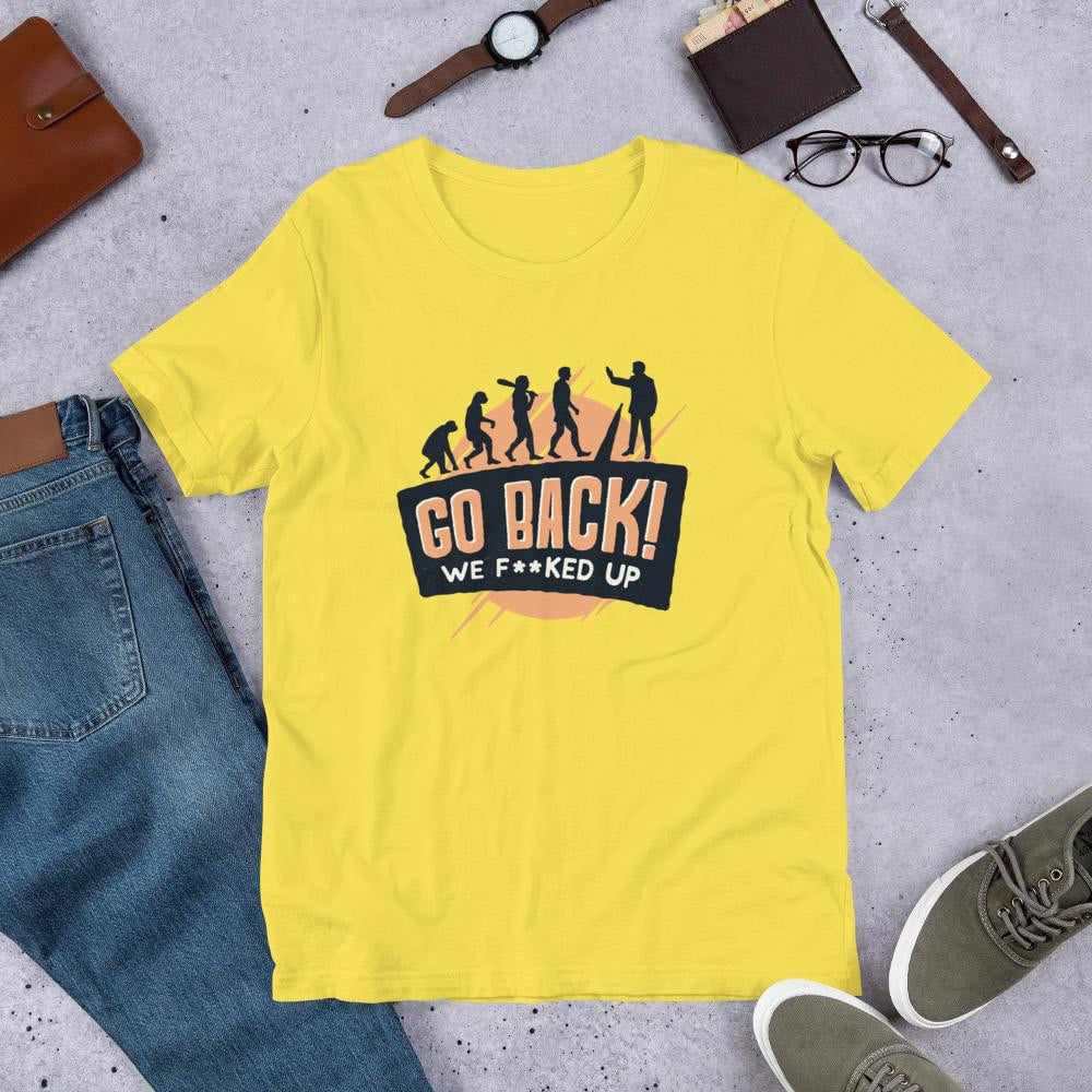Go Back Half Sleeve T-Shirt