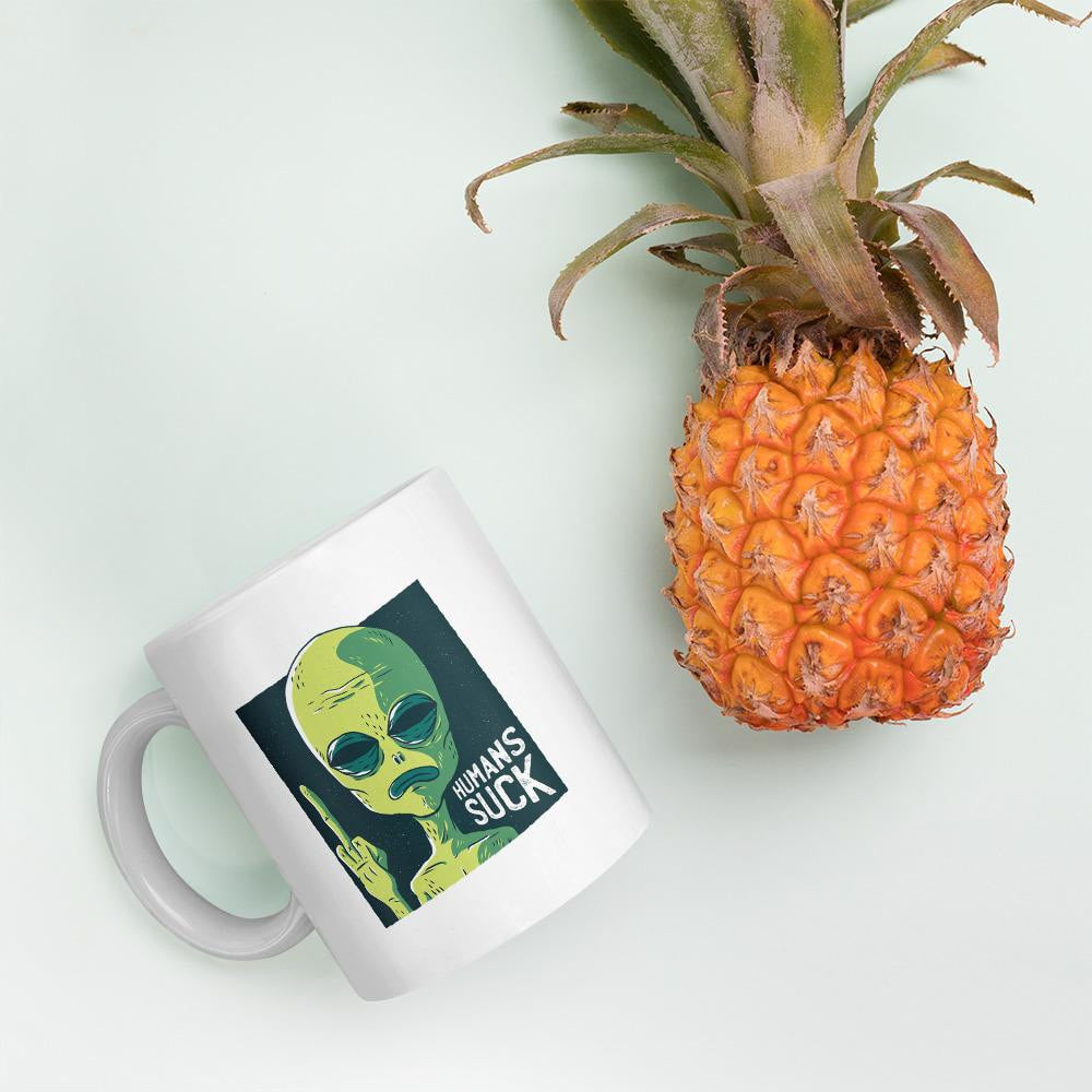 Humans Suck Alien Coffee Mug
