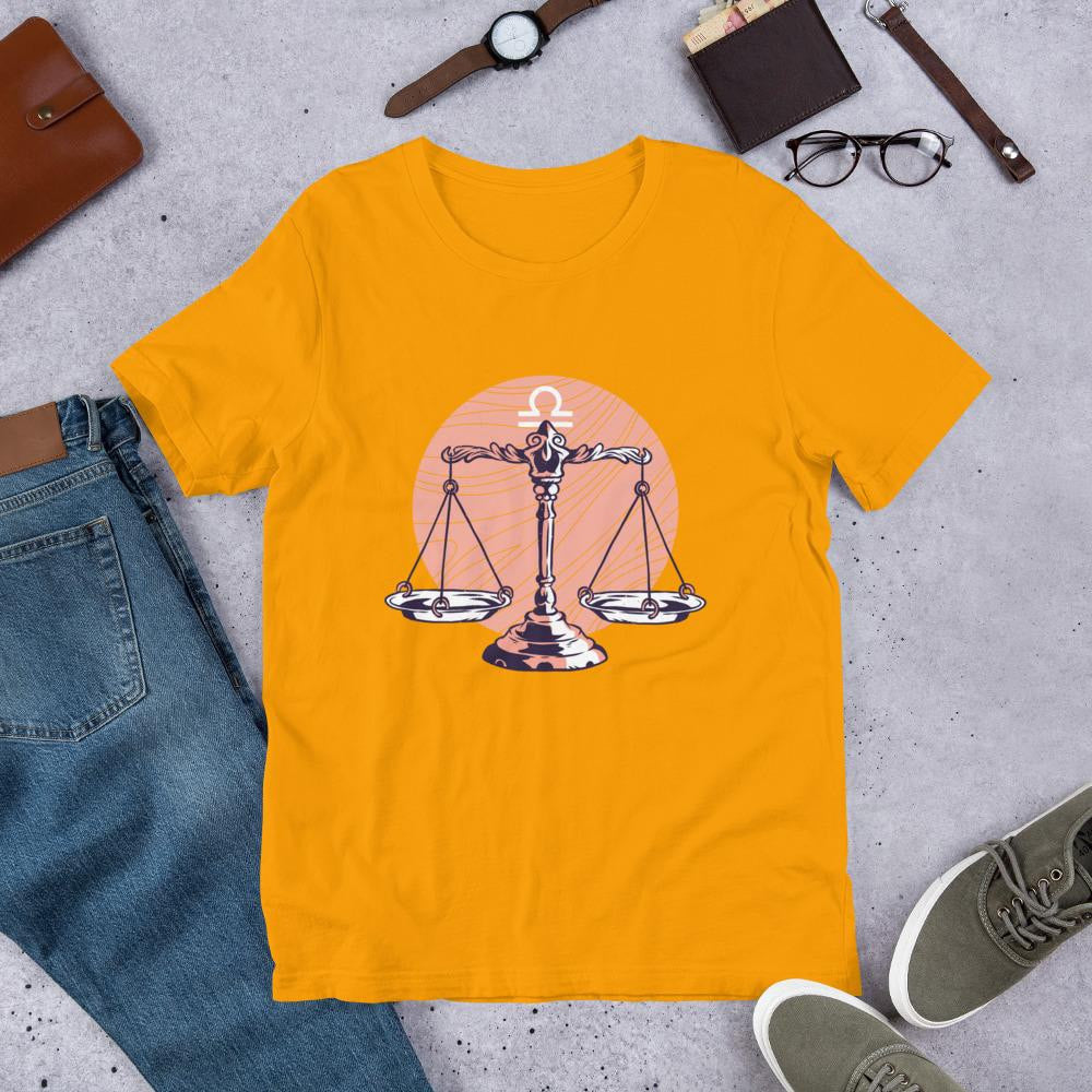 Libra Zodiac Half Sleeve T-Shirt