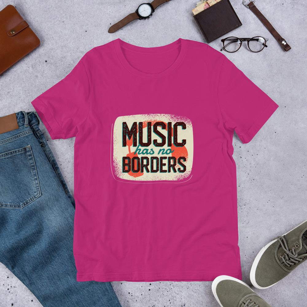 Music Has No Borders Half Sleeve T-Shirt