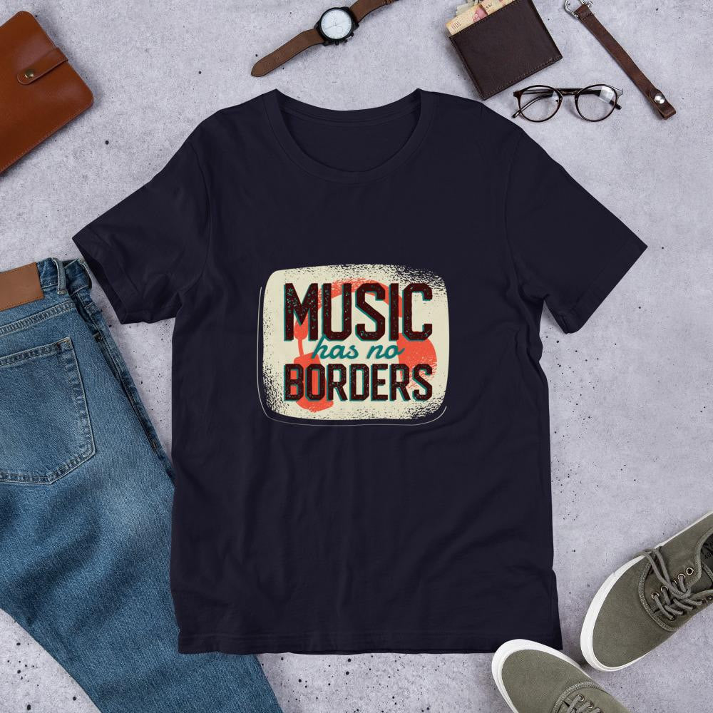 Music Has No Borders Half Sleeve T-Shirt