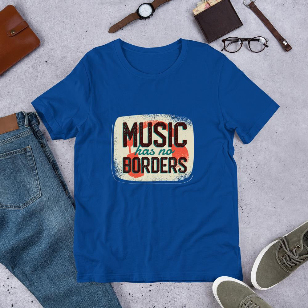 Music Has No Borders Half Sleeve T-Shirt