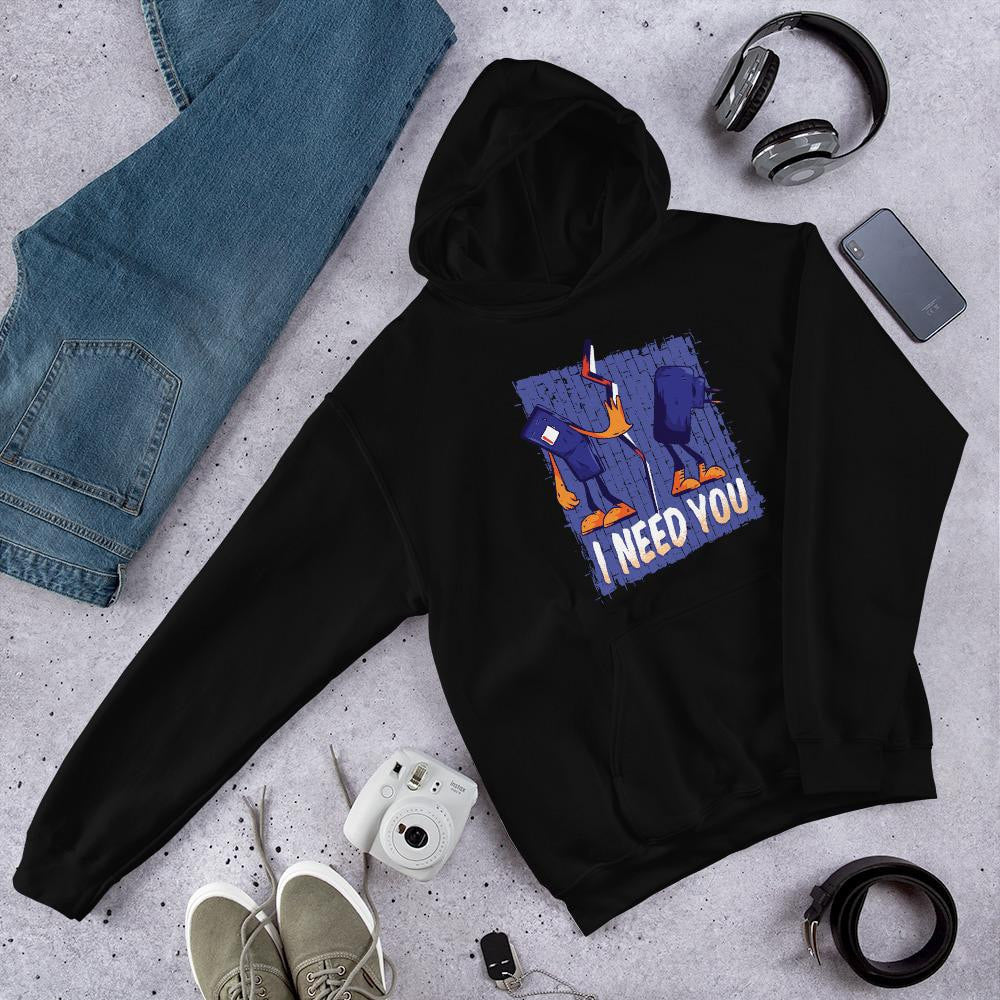 Phone & Charger Unisex Hooded Sweatshirt