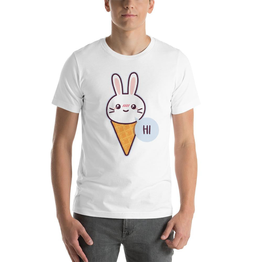 Cute Rabbit Half Sleeve T-Shirt