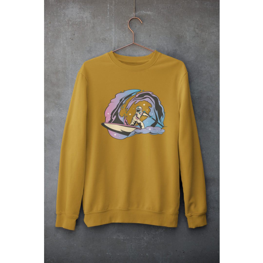 Space Paddleboarding Unisex Sweatshirt