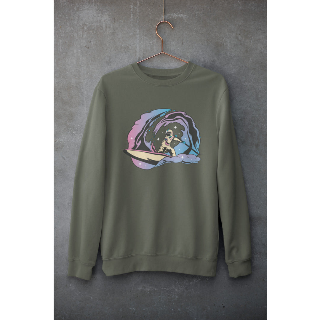 Space Paddleboarding Unisex Sweatshirt