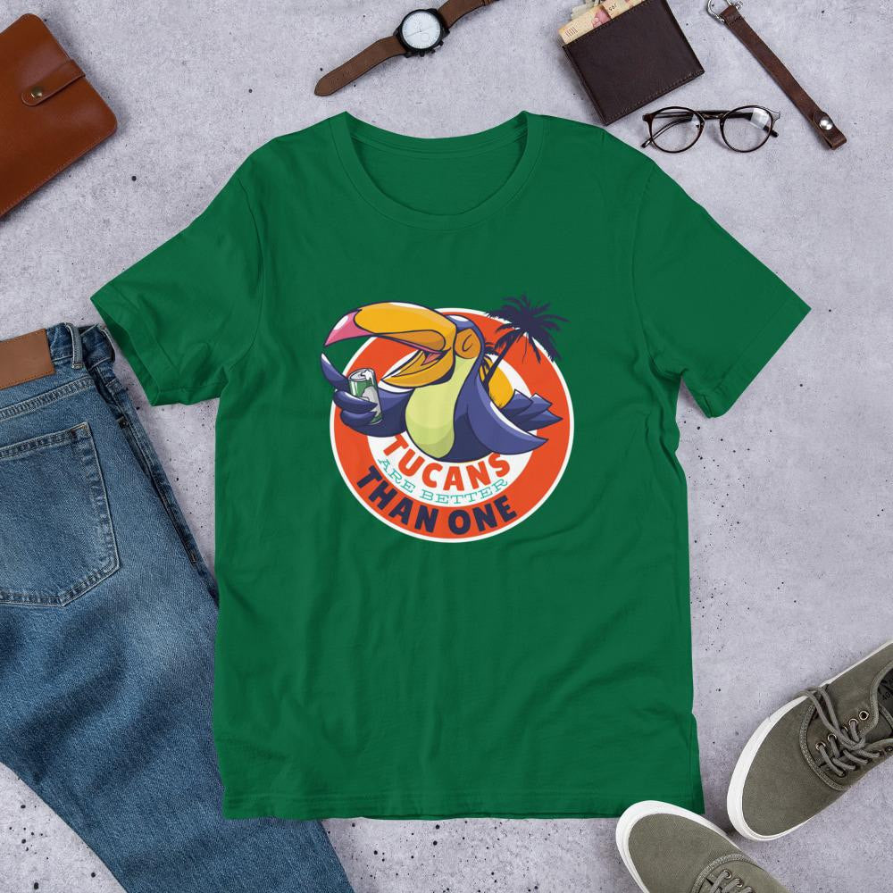 Tucan Drinking Beer Half Sleeve T-Shirt