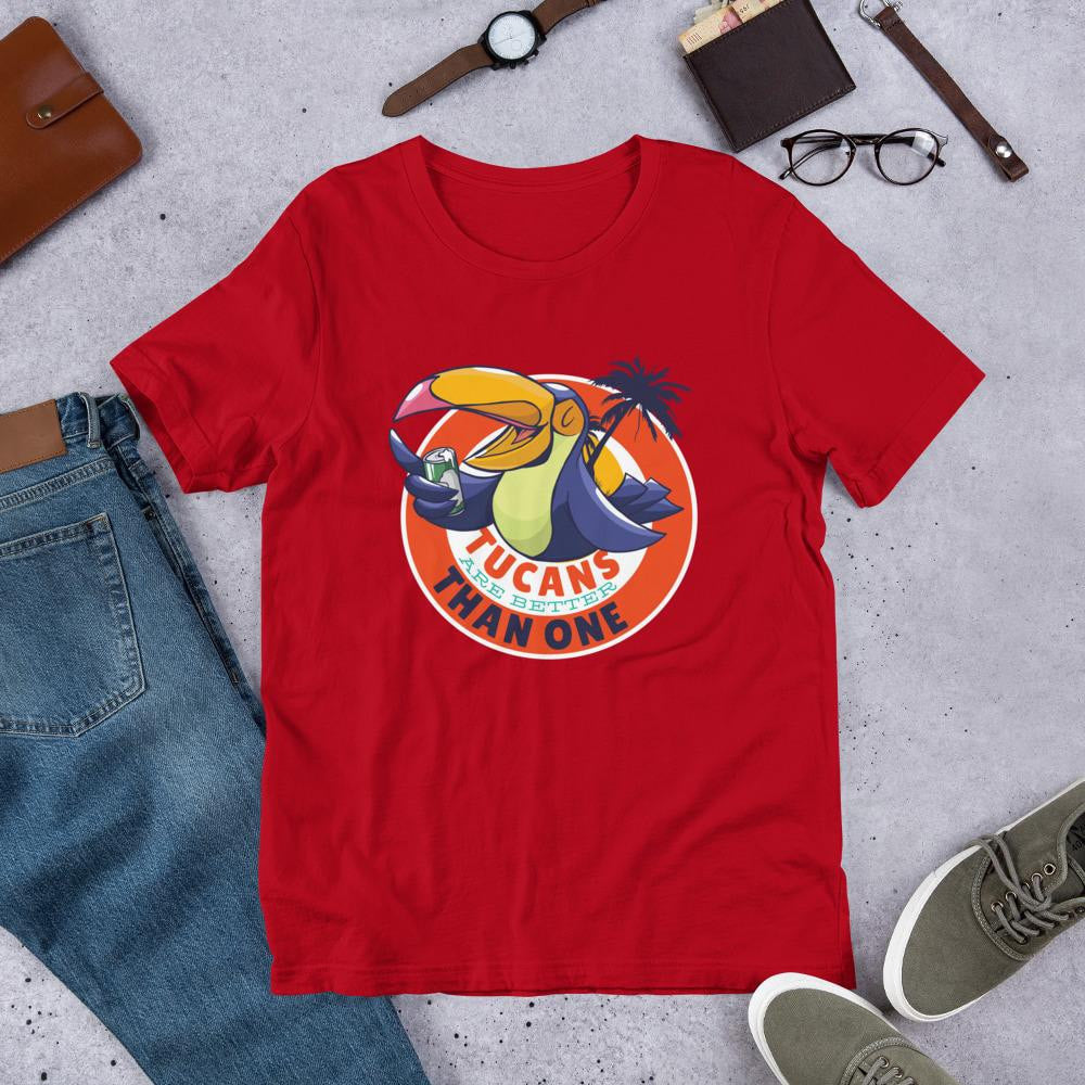 Tucan Drinking Beer Half Sleeve T-Shirt