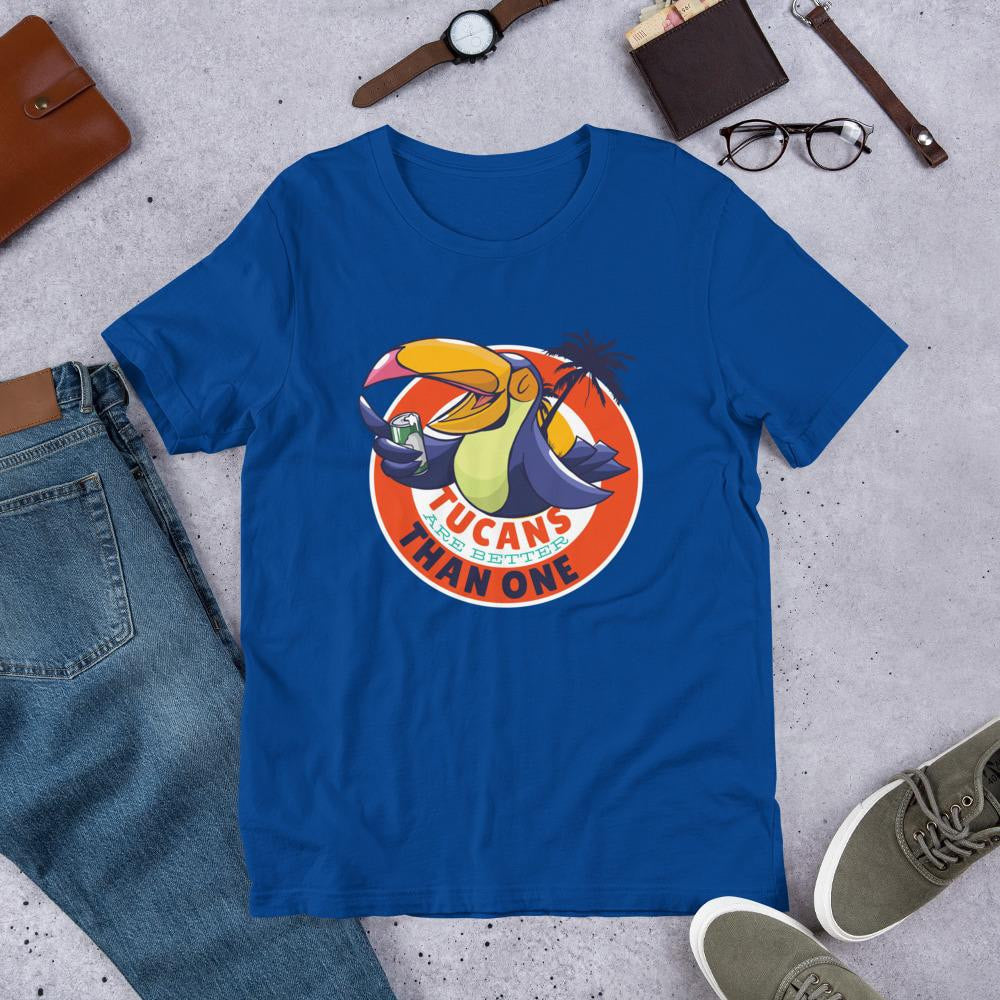 Tucan Drinking Beer Half Sleeve T-Shirt