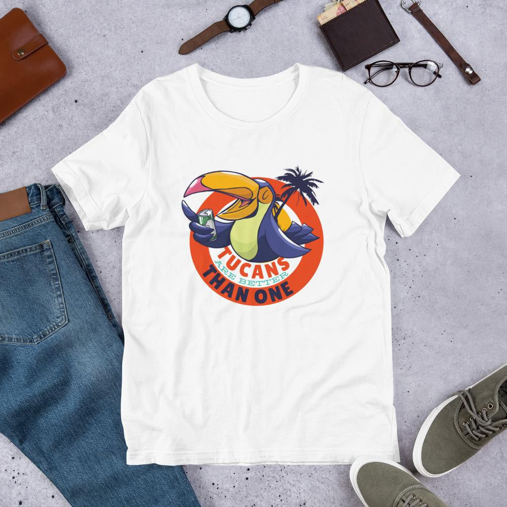 Tucan Drinking Beer Half Sleeve T-Shirt