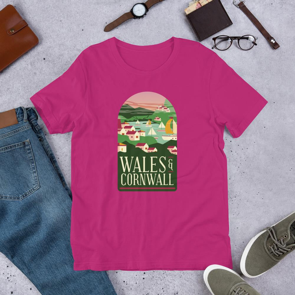 Wales & Cornwall Half Sleeve T-Shirt