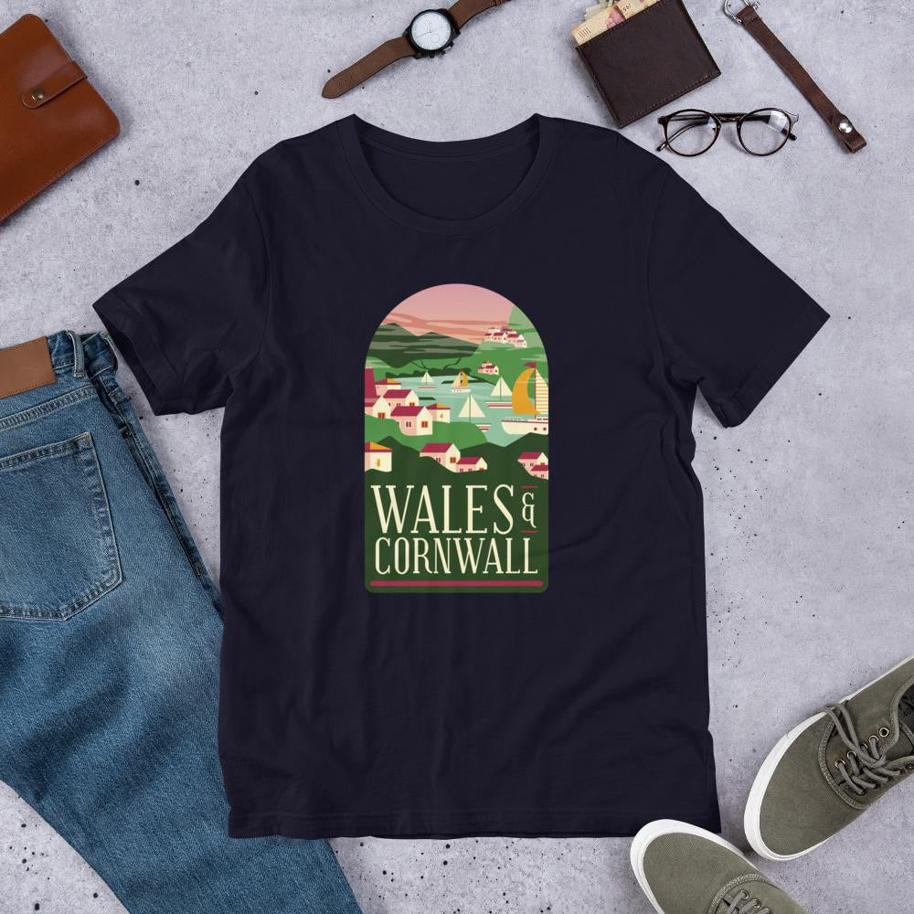 Wales & Cornwall Half Sleeve T-Shirt