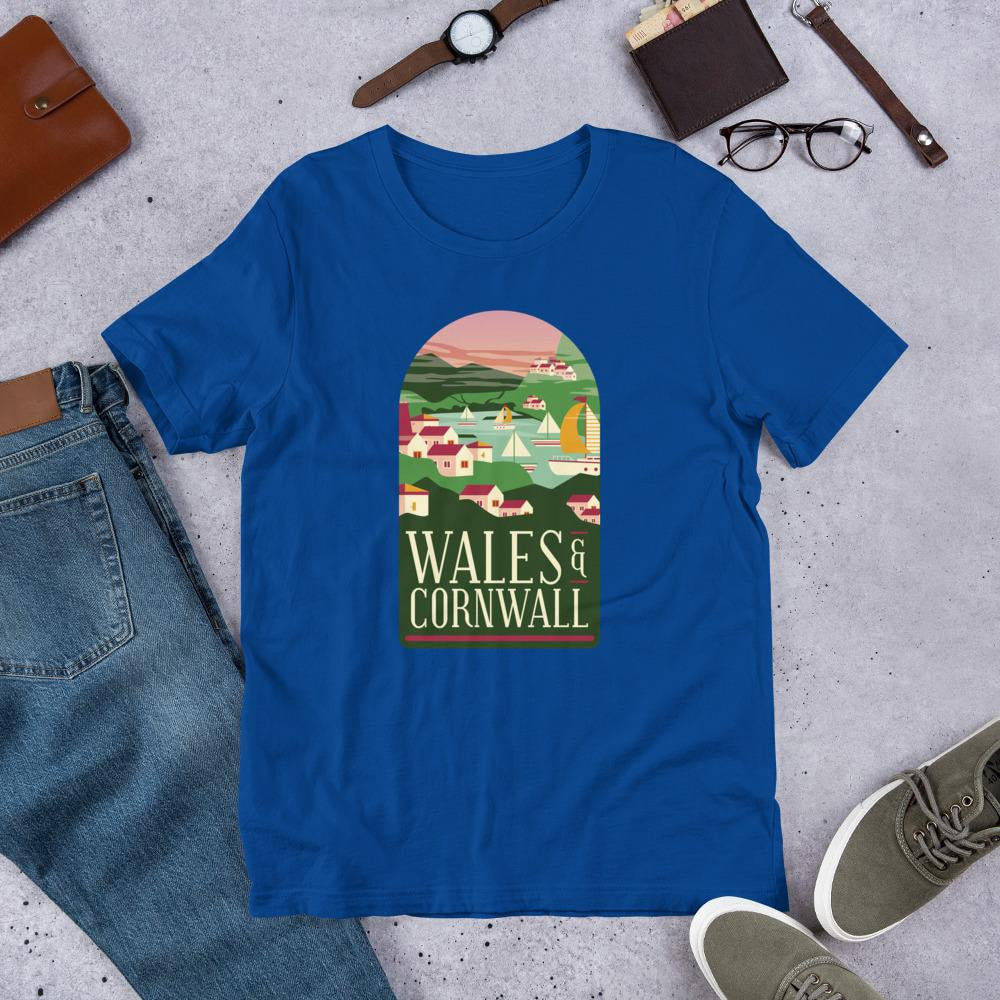 Wales & Cornwall Half Sleeve T-Shirt