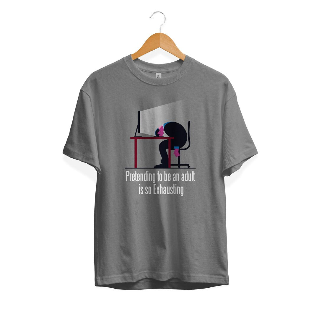 Pretending To Be An Adult Half Sleeve Unisex T-Shirt #Plus-sizes