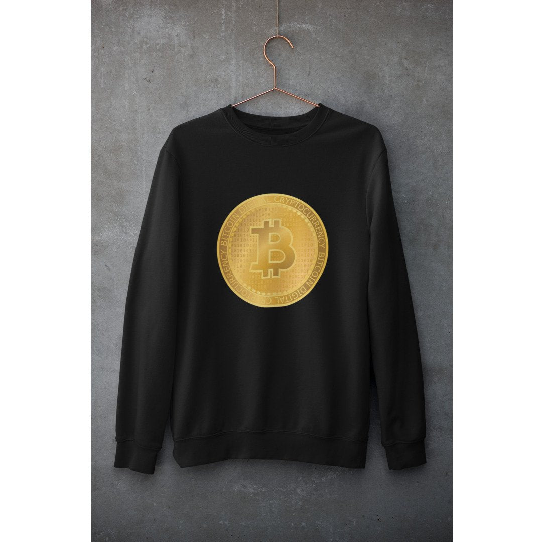 Golden Bitcoin Unisex Sweatshirt