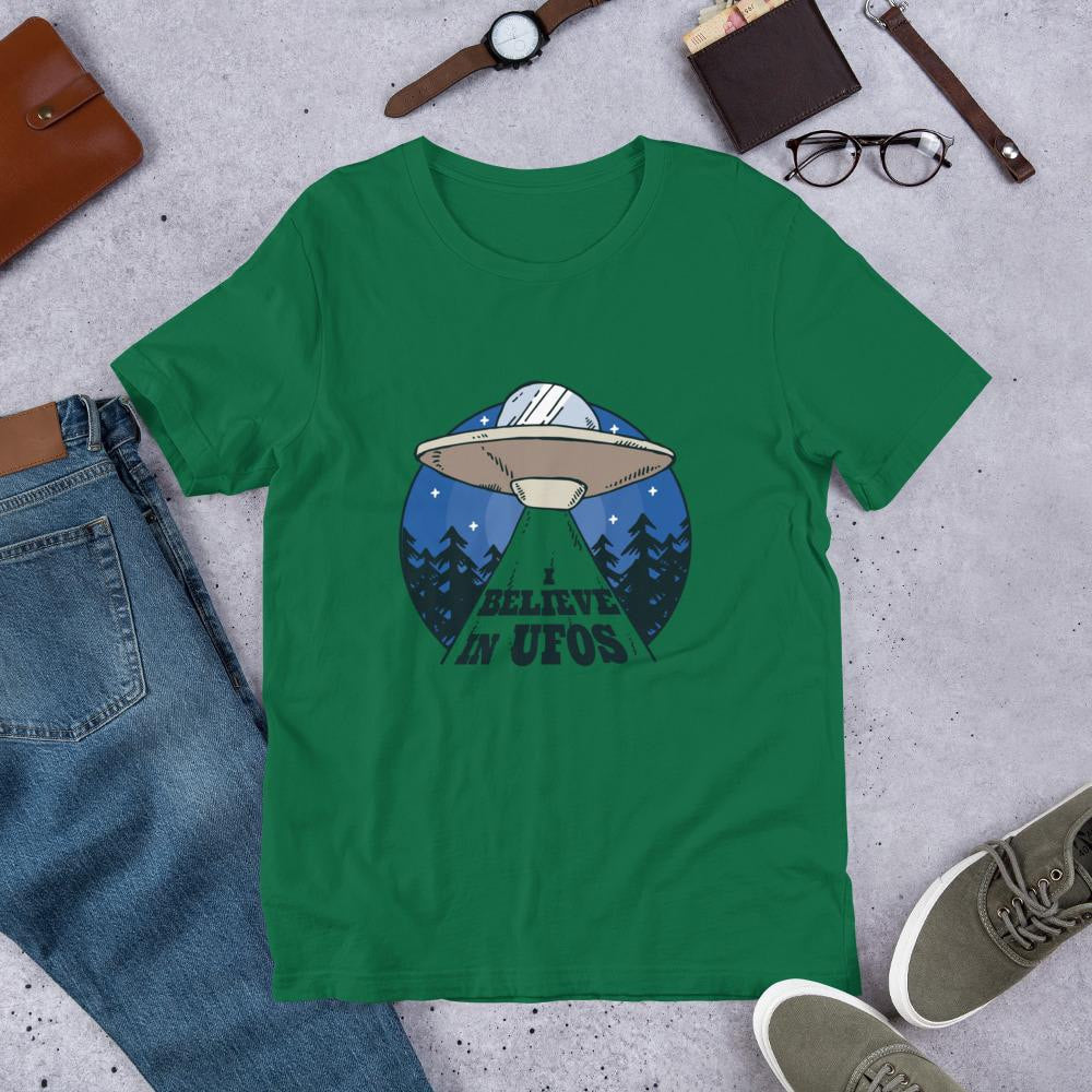 Alien Spaceship Unisex Half Sleeve T-Shirt #Plus-sizes