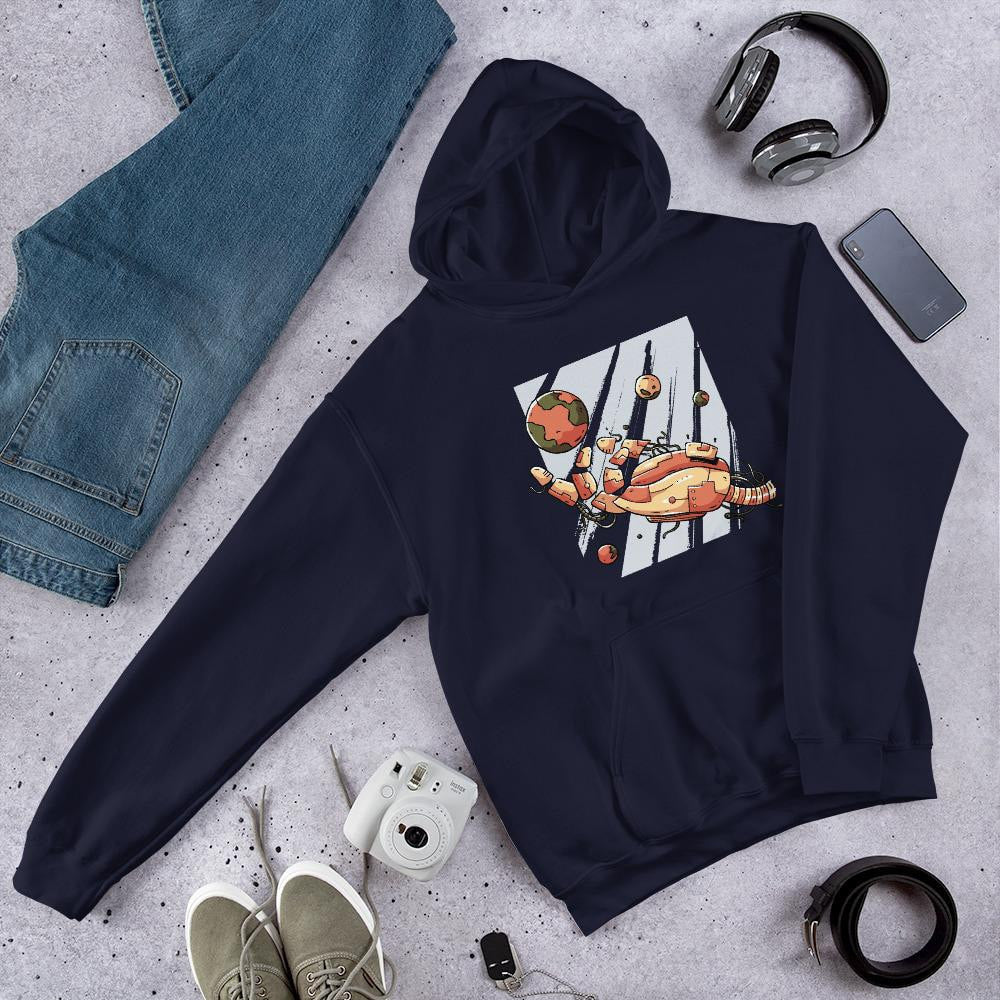 Robotic Hand Unisex Hooded Sweatshirt