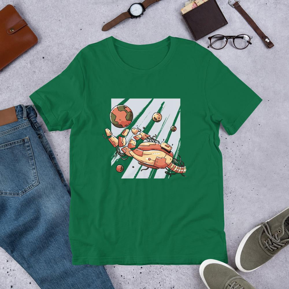 Robotic Hand Half Sleeve T-Shirt