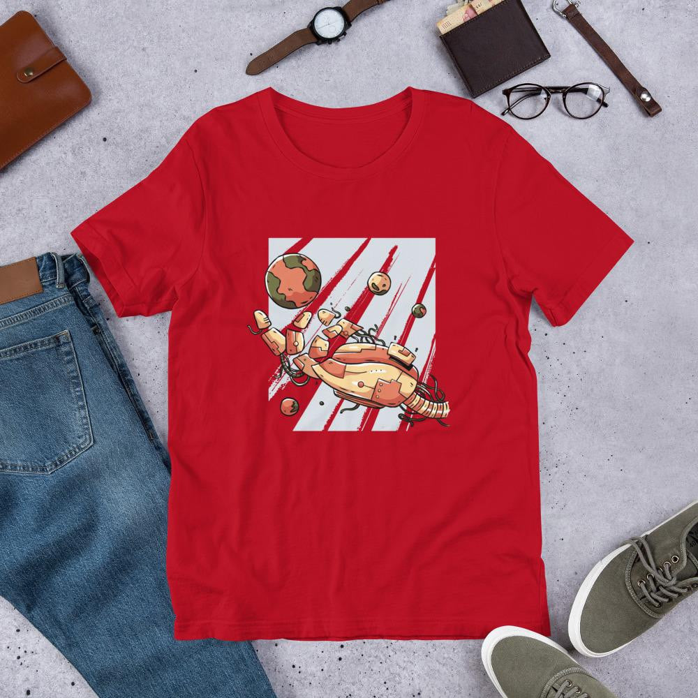 Robotic Hand Half Sleeve T-Shirt