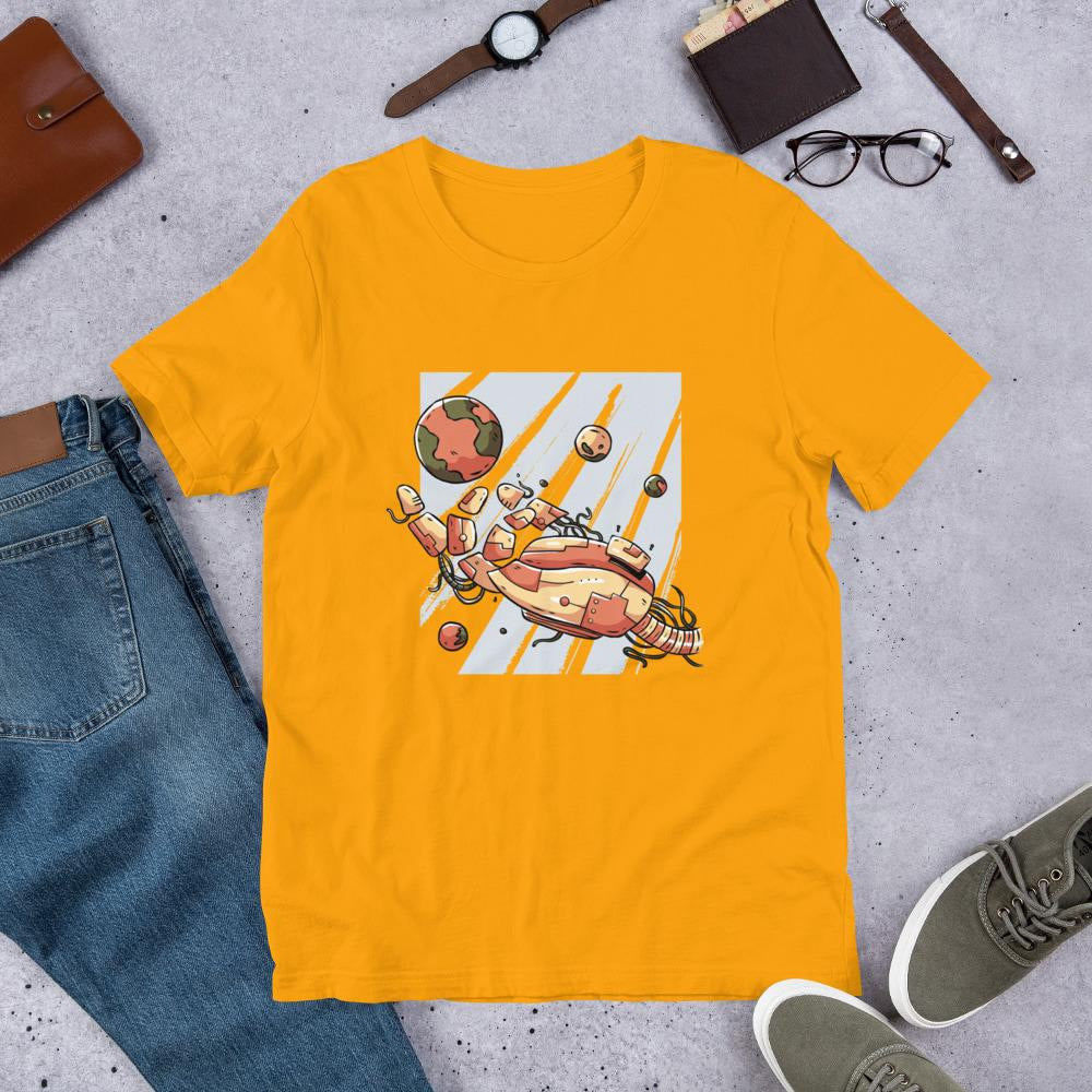 Robotic Hand Half Sleeve T-Shirt